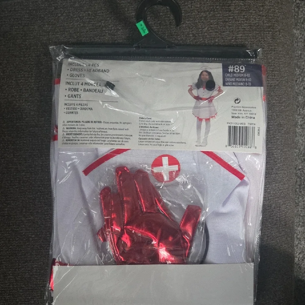 Nurse Sweetheart Costume for Kids - White and Red